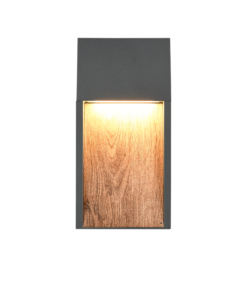 Φωτιστικό Τοίxου σε Απόχρωση Ξύλου & Ανθρακί SALMON LED 11W 1200lm 3000K IP44 Trio Lighting – 246960135