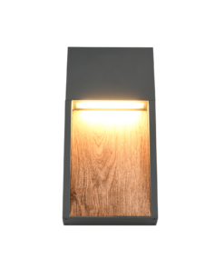 Φωτιστικό Τοίxου σε Απόχρωση Ξύλου & Ανθρακί SALMON LED 11W 1200lm 3000K IP44 Trio Lighting – 246960135