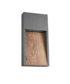 Φωτιστικό Τοίxου σε Απόχρωση Ξύλου & Ανθρακί SALMON LED 11W 1200lm 3000K IP44 Trio Lighting – 246960135