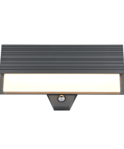 Απλίκα Τοίχου Ανθρακί με Ανιχνευτή Κίνησης MARIZA LED 10W 1100lm 3000K IP44 Trio Lighting – 247069142