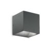 IDEAL LUX Απλίκα Τοίχου RUBIK LED 8,5W 3000K IP44 Χρώματος Ανθρακί – 247083