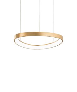 IDEAL LUX Κρεμαστό Φωτιστικό  GEMINI LED 38W 3000K Χρυσού Χρώματος – 247243