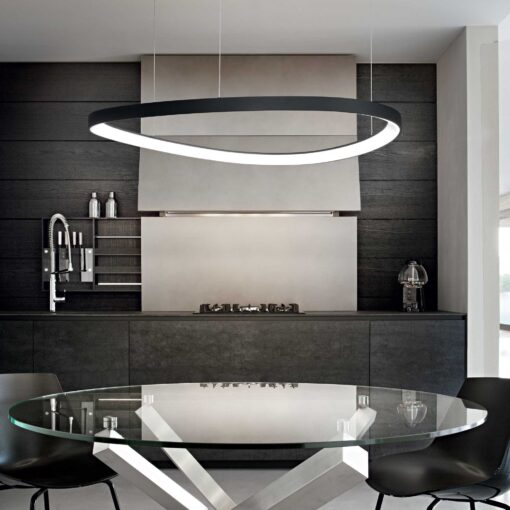 IDEAL LUX Κρεμαστό Φωτιστικό  GEMINI LED 60W 3000K Χρυσού Χρώματος – 269849