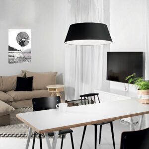 IDEAL LUX Κρεμαστό Φωτιστικό CLOE LED 43W 3000K Μαύρου Χρώματος – 247304