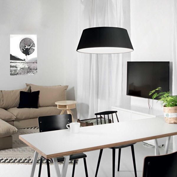 IDEAL LUX Κρεμαστό Φωτιστικό CLOE LED 43W 3000K Μαύρου Χρώματος – 247304