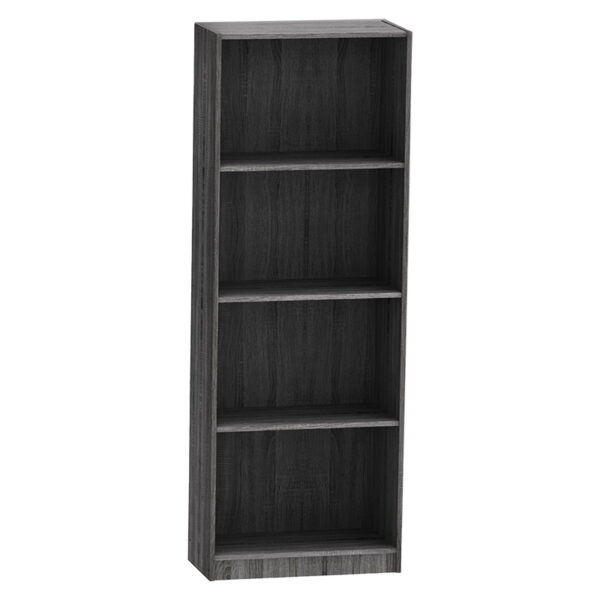 Bookcase Presley pakoworld grey-wenge 60x30x167cm 248-000009