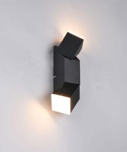 Φωτιστικό Τοίχου Up-Down Περιστρεφόμενο Μαύρο Ματ RAGLAN LED 7.6W 800lm 3000K Trio Lighting – 248510232