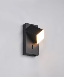 Φωτιστικό Τοίχου Περιστρεφόμενο Μαύρο Ματ RAGLAN LED 3.8W 400lm 3000K με Διακόπτη Trio Lighting – 248570132