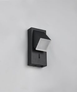 Φωτιστικό Τοίχου Περιστρεφόμενο Μαύρο Ματ RAGLAN LED 3.8W 400lm 3000K με Διακόπτη Trio Lighting – 248570132