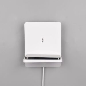 Φωτιστικό Τοίχου Κρεβατιού Λευκό Ματ FAIRFIELD LED 9W 950lm 3000K Step Dimmable με USB & Ασύρματο Φορτιστή Trio Lighting – 248670131