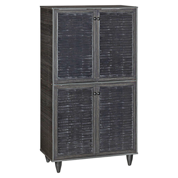 Shoe cabinet Ronan pakoworld wenge 70.5x35x122cm 249-000018