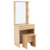 Dressing table with mirror Zelia pakoworld in natural mo colour 60×40.5x151cm 249-000026