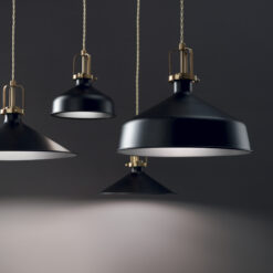 IDEAL LUX Κρεμαστό Φωτιστικό ERIS-1 1xE27 Μαύρου Χρώματος – 249056