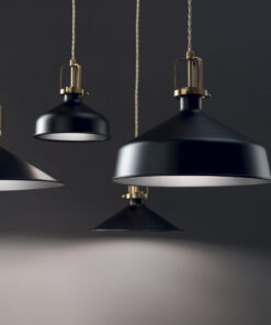 IDEAL LUX Κρεμαστό Φωτιστικό ERIS-1 1xE27 Μαύρου Χρώματος – 249056