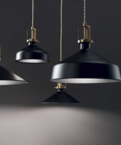 IDEAL LUX Κρεμαστό Φωτιστικό ERIS-2 1xE27 Μαύρου Χρώματος – 249063