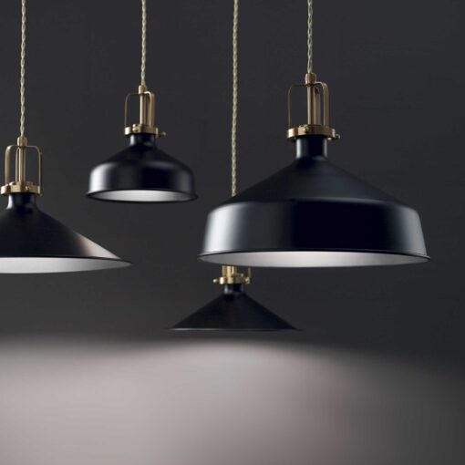 IDEAL LUX Κρεμαστό Φωτιστικό ERIS-2 1xE27 Μαύρου Χρώματος – 249063