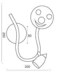 Απλίκα Παιδικό Φωτιστικό Τοίχου / Οροφής 1xGU10 Ήλιος ACA DECOR – 2491P