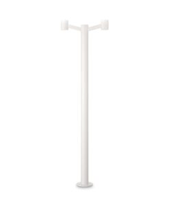 IDEAL LUX Φωτιστικό Δαπέδου Κήπου CLIO 2xE27 IP44 1,97m Λευκού Χρώματος – 249506