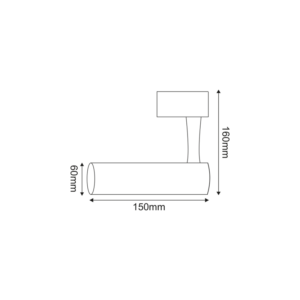 Φωτιστικό Ράγας 2 Καλωδίων Λευκό 1xGU10 ACA –  24TLA2W