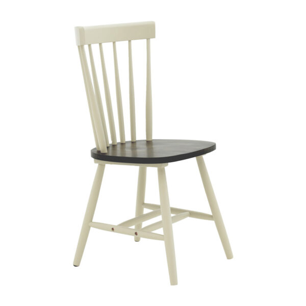 Larus pakoworld natural wood rubberwood anthracite chair-white 50x49x90cm 250-000006