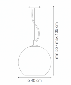 IDEAL LUX NEMO SP1 D40 CROMO – 250342