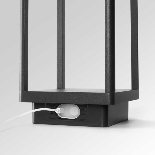 IDEAL LUX Επιτραπέζιο Φορητό Φωτιστικό STARDUST IP54 LED 3W 3000K Χρώματος Ανθρακί με USB – 250878