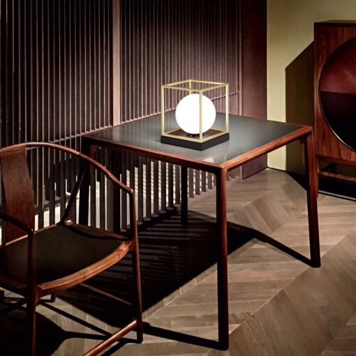 IDEAL LUX Επιτραπέζιο Φωτιστικό LINGOTTO 1xG9 Χρυσού Χρώματος – 259222