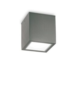 IDEAL LUX Φωτιστικό Οροφής Βεράντας TECHO 1xGU10 IP54 Χρώματος Ανθρακί – 251516