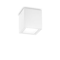 IDEAL LUX Φωτιστικό Οροφής Βεράντας TECHO 1xGU10 IP54 Λευκού Χρώματος – 251523