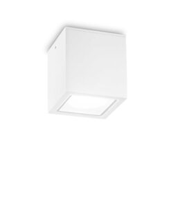 IDEAL LUX Φωτιστικό Οροφής Βεράντας TECHO 1xGU10 IP54 Λευκού Χρώματος – 251523