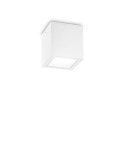 IDEAL LUX Φωτιστικό Οροφής Βεράντας TECHO 1xGU10 IP54 Λευκού Χρώματος – 251561