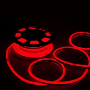 LED Neon Flex 8W V-TAC Αδιάβροχη IP65 24V Κόκκινο 10 Μέτρα – 2516