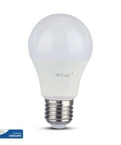 LED Λάμπα E27 A60 8.5W V-TAC PRO Samsung Chip 200° 1055lm Θερμό Λευκό 3000K – 252