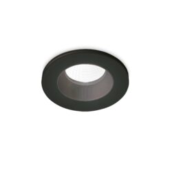 IDEAL LUX Χωνευτό Φωτιστικό Σποτ Οροφής ROOM-65 LED 8W 3000K IP65 Μαύρου Χρώματος – 252032
