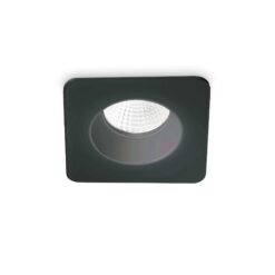 IDEAL LUX Χωνευτό Φωτιστικό Σποτ ROOM-65 LED 8W 3000K Μαύρου Χρώματος IP65 – 252056