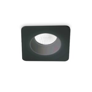 IDEAL LUX Χωνευτό Φωτιστικό Σποτ ROOM-65 LED 8W 3000K Μαύρου Χρώματος IP65 – 252056