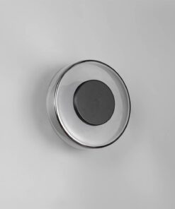 Φωτοιστικό Τοίχου Μαύρο Ματ+Καφέ+Φιμέ Γυαλί CELESTE 10W LED 1100lm Step Dimmable 3000K Trio Lighting – 254910132