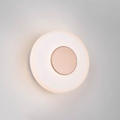 Φωτοιστικό Τοίχου Καφέ+Λευκό Γυαλί CELESTE 10W LED 1100lm Step Dimmable 3000K Trio Lighting – 254910165