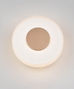 Φωτοιστικό Τοίχου Καφέ+Λευκό Γυαλί CELESTE 10W LED 1100lm Step Dimmable 3000K Trio Lighting – 254910165