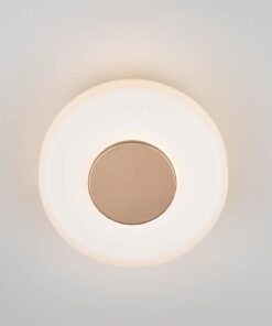 Φωτοιστικό Τοίχου Καφέ+Λευκό Γυαλί CELESTE 10W LED 1100lm Step Dimmable 3000K Trio Lighting – 254910165