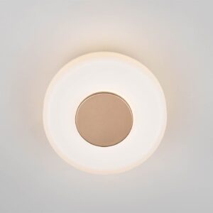 Φωτοιστικό Τοίχου Καφέ+Λευκό Γυαλί CELESTE 10W LED 1100lm Step Dimmable 3000K Trio Lighting – 254910165