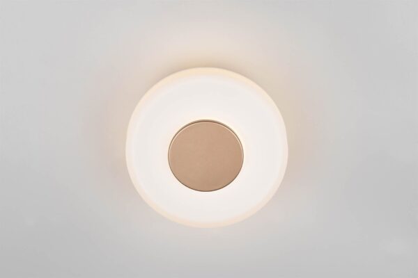Φωτοιστικό Τοίχου Καφέ+Λευκό Γυαλί CELESTE 10W LED 1100lm Step Dimmable 3000K Trio Lighting – 254910165
