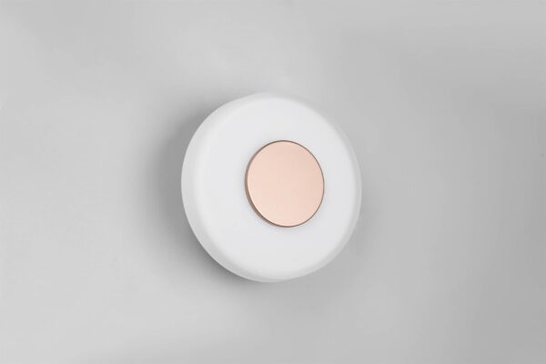 Φωτοιστικό Τοίχου Καφέ+Λευκό Γυαλί CELESTE 10W LED 1100lm Step Dimmable 3000K Trio Lighting – 254910165
