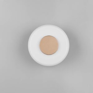 Φωτοιστικό Τοίχου Καφέ+Λευκό Γυαλί CELESTE 10W LED 1100lm Step Dimmable 3000K Trio Lighting – 254910165