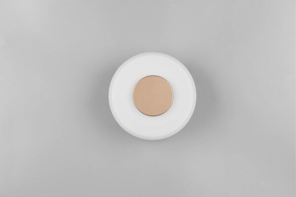 Φωτοιστικό Τοίχου Καφέ+Λευκό Γυαλί CELESTE 10W LED 1100lm Step Dimmable 3000K Trio Lighting – 254910165