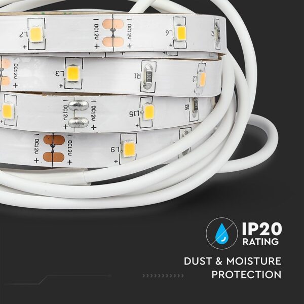 Σετ Εύκαμπτης Ταινίας LED 1.2m 2.8W με Αισθητήρα Κίνησης για Διπλό Κρεβάτι V-TAC IP65 Θερμό 3000K – 2550