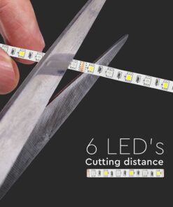 LED Ταινία 8W V-TAC 400lm/m Πολύχρωμη RGB+W Θερμό 3000K 5 Μέτρα – 212553