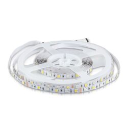 LED Ταινία 8W V-TAC 400lm/m Πολύχρωμη RGB+W Θερμό 3000K 5 Μέτρα – 212553
