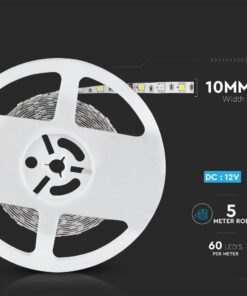 LED Ταινία 8W V-TAC 400lm/m Πολύχρωμη RGB+W Θερμό 3000K 5 Μέτρα – 212553