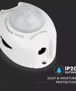 Ανιχνευτής κίνησης 12V για LED ταινίες max 36W Λευκό V-TAC – 2554